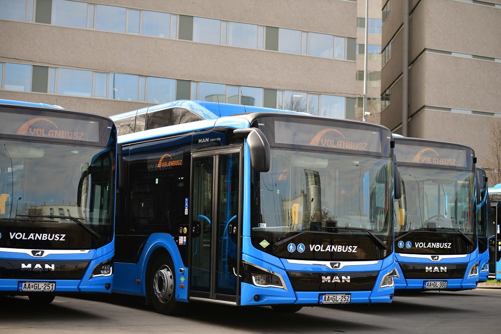 A Volánbusz CNG buszai Budapesten