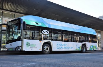 hidrogén tesztbusz a Volánbusznál